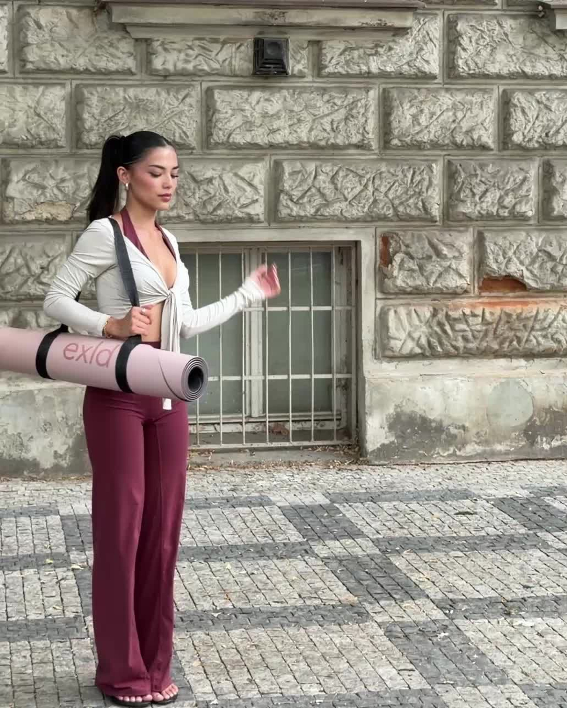 EXLD Halb-Runde Yogamatte