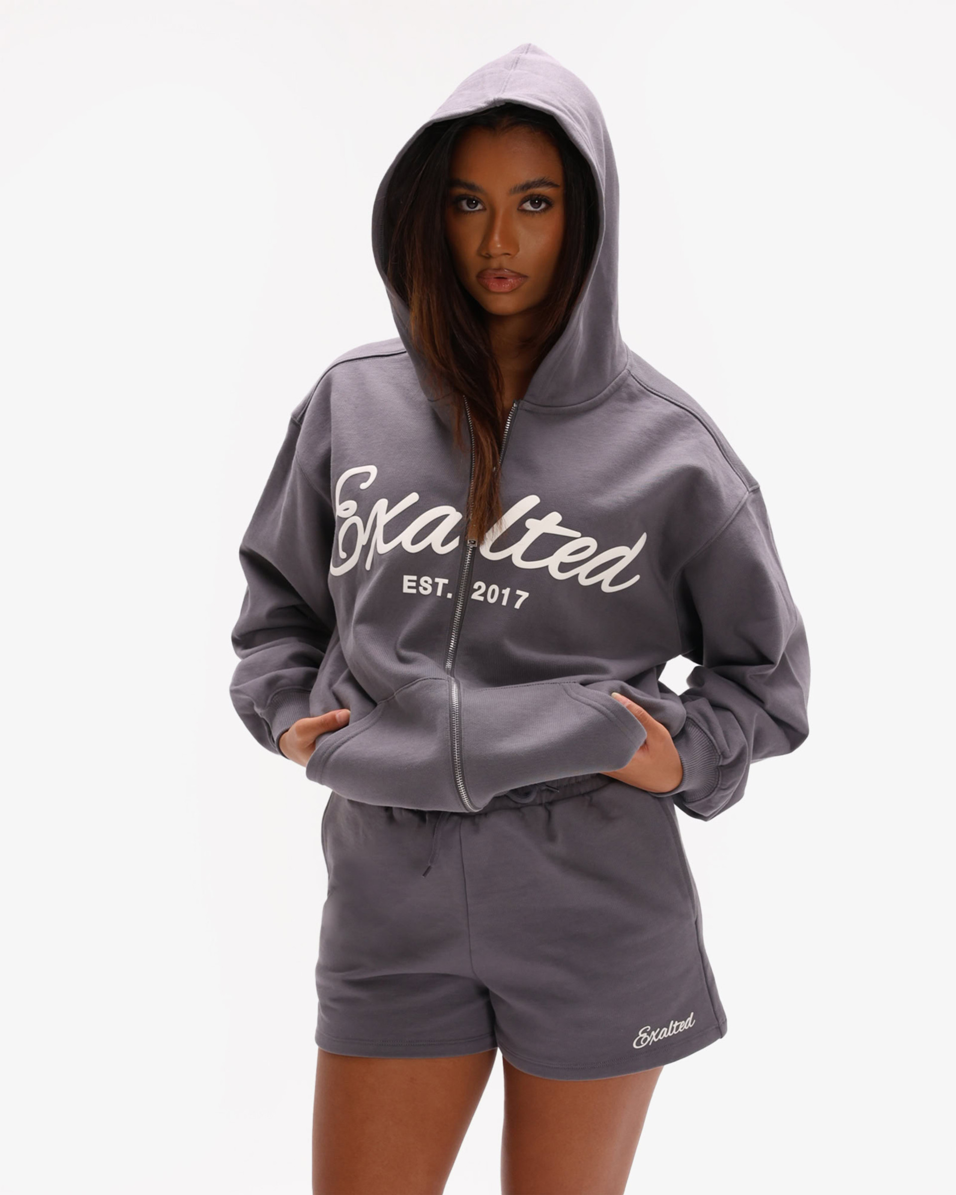 Off-Duty Zip Oversized Hoodie
