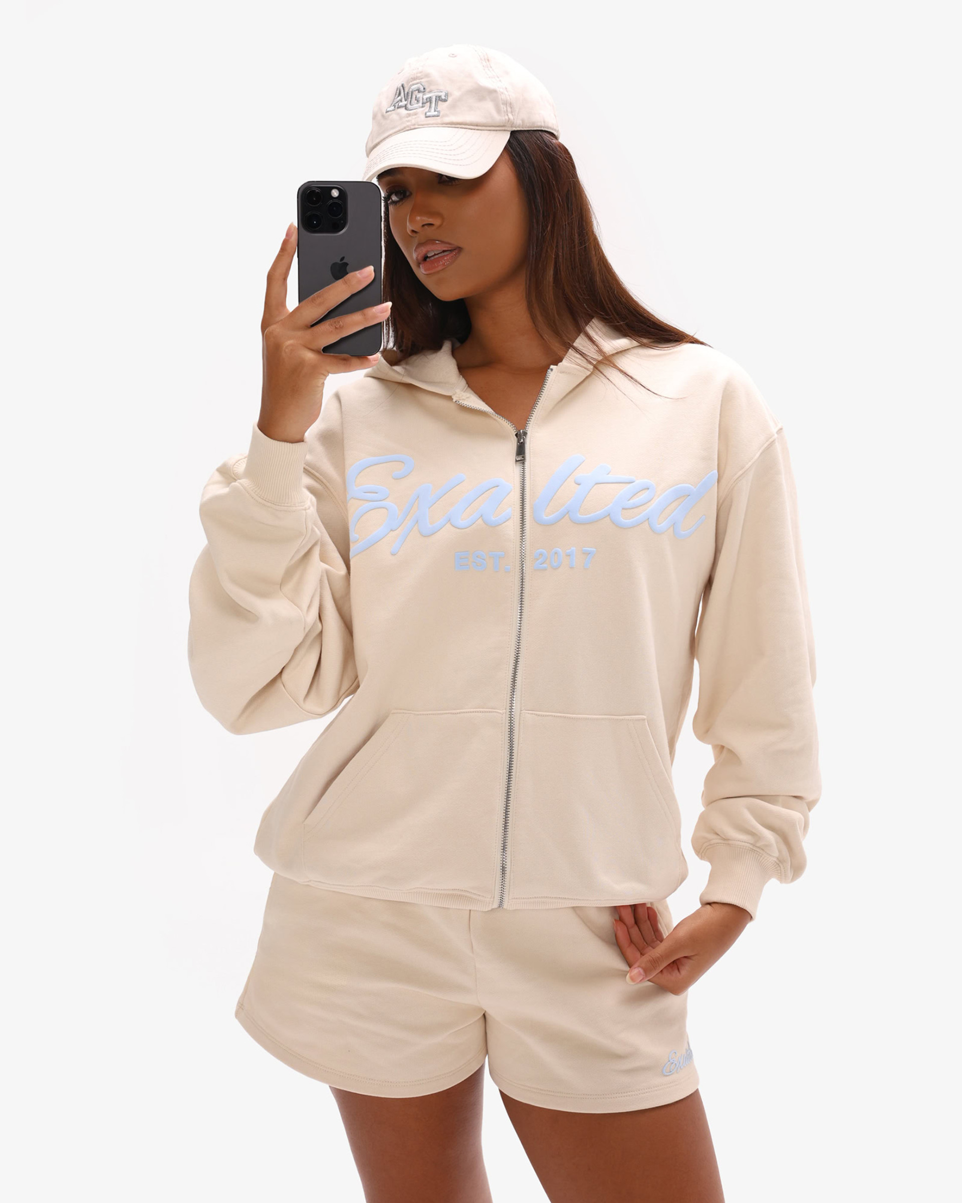 Off-Duty Zip Oversized Hoodie
