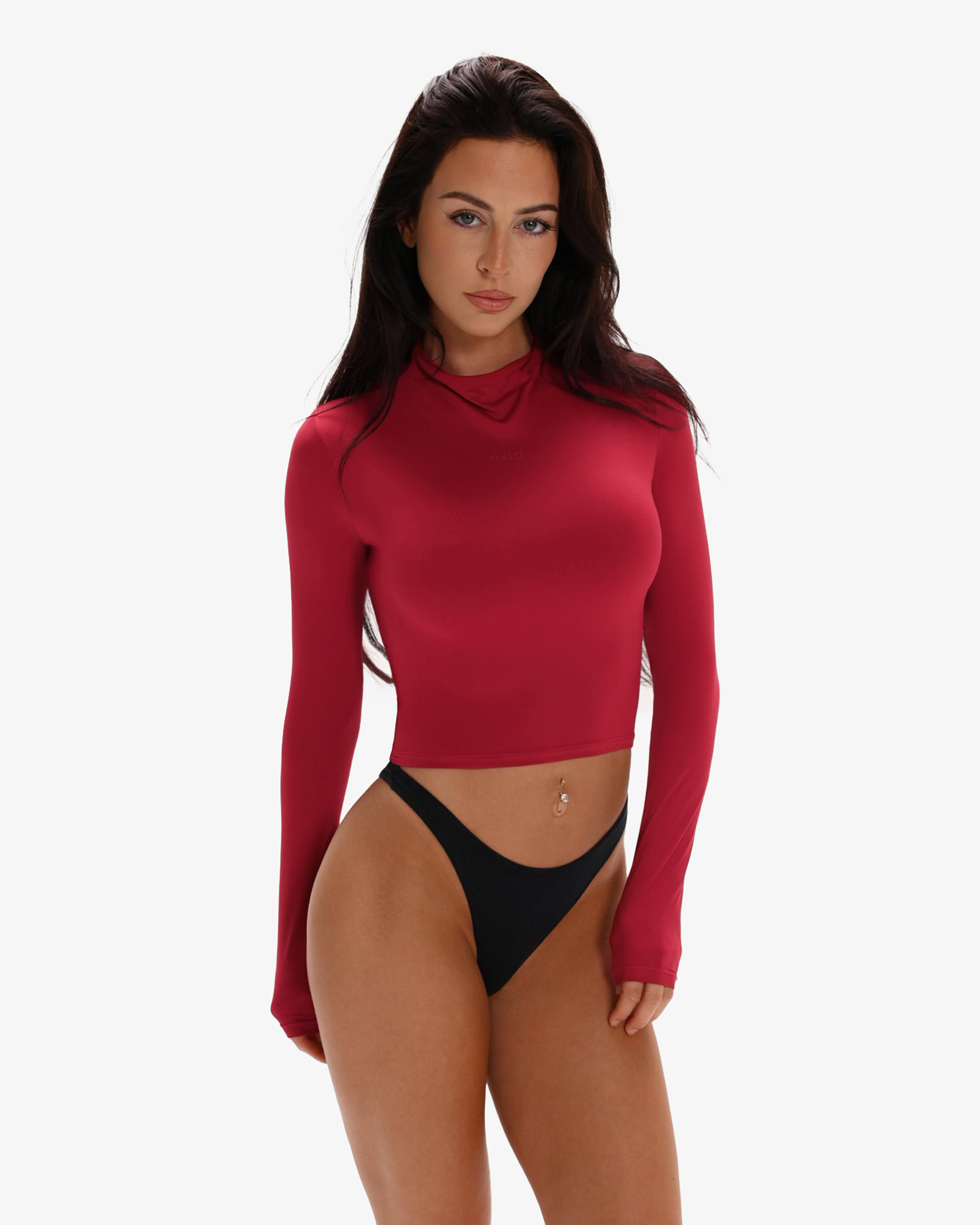 SecondSkin MockNeck Tee