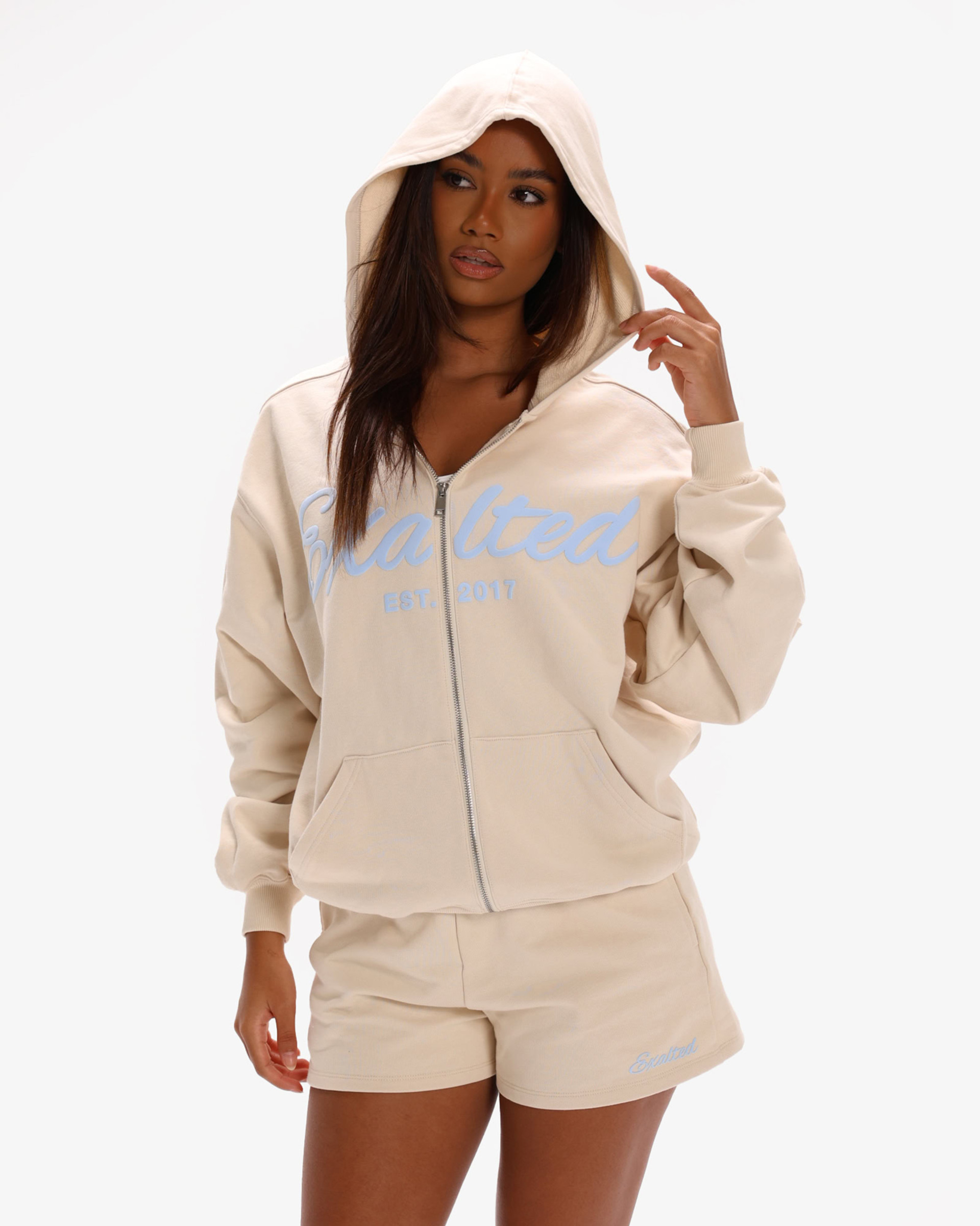 Off-Duty Zip Oversized Hoodie