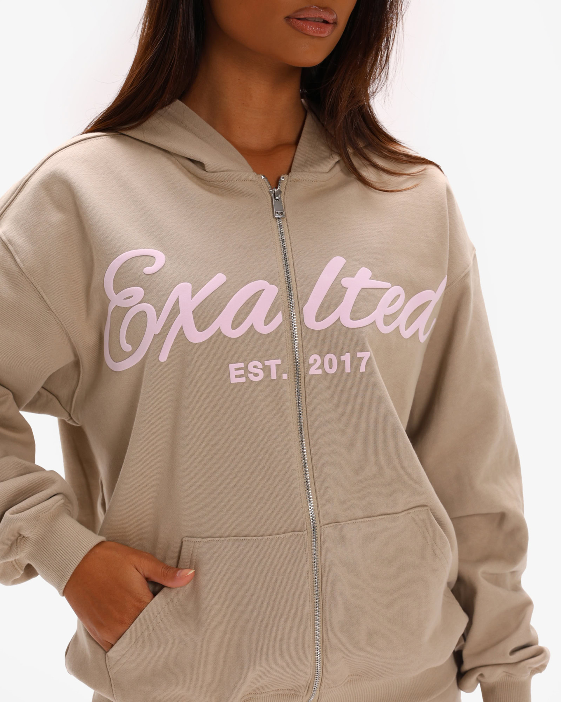 Off-Duty Zip Oversized Hoodie