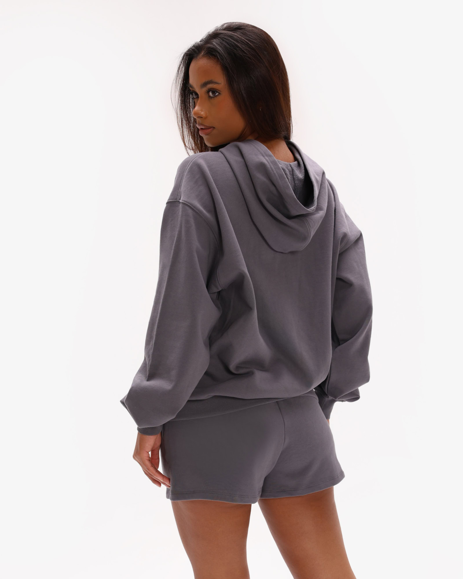 Off-Duty Zip Oversized Hoodie