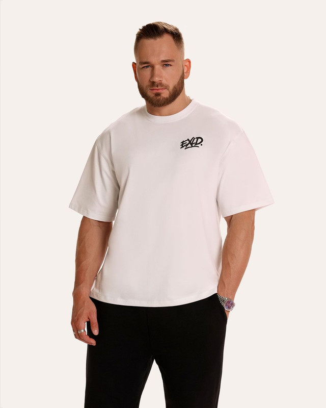 EXLD Oversized Printed Tričko