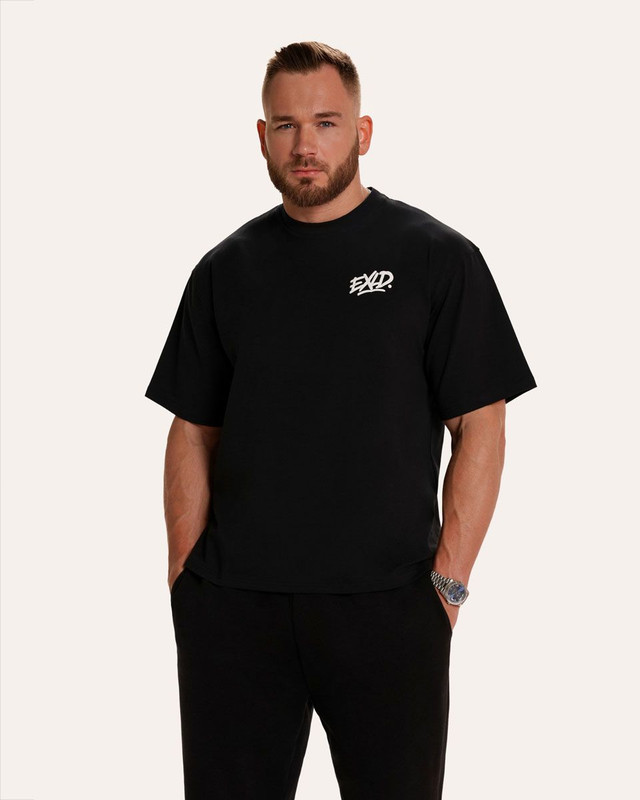 EXLD Oversized Printed Tričko