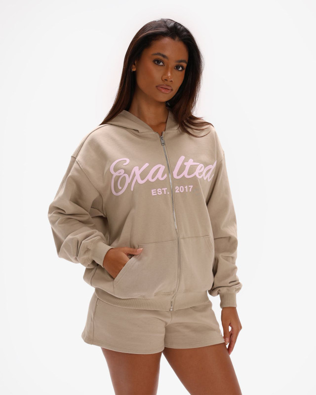 Off-Duty Zip Oversized Hoodie