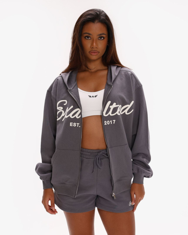 Off-Duty Zip Oversized Hoodie