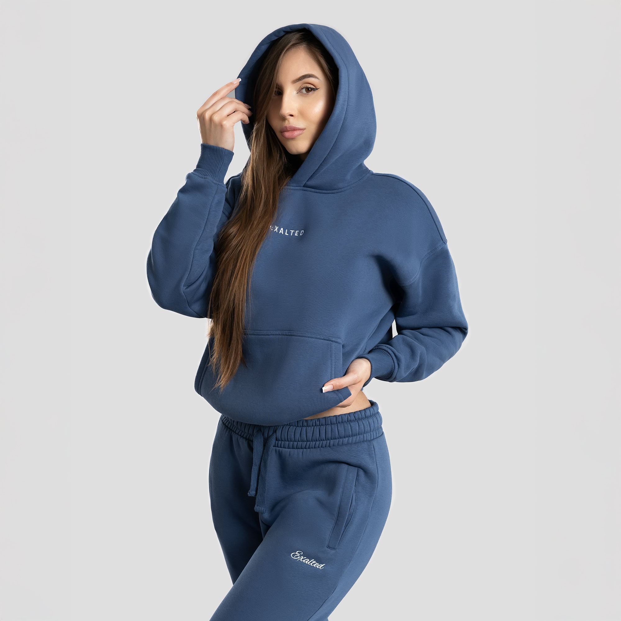 E-shop Exalted Comfy-Nest™ Hoodie - vintageblue, L