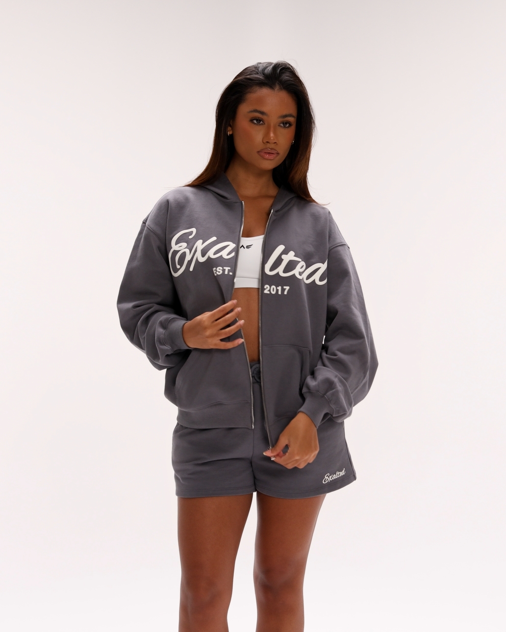 Off-Duty Zip Oversized Hoodie | Exalted EU