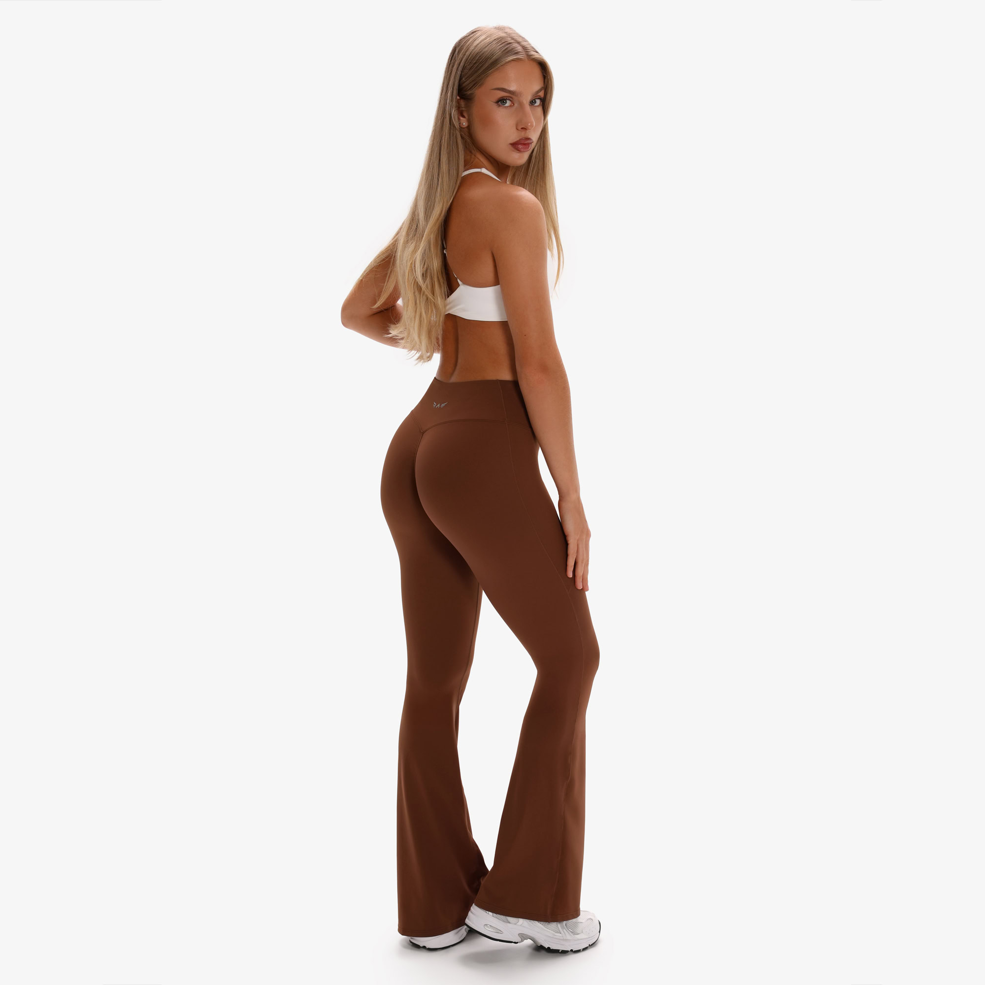 E-shop Exalted Elysia Flare Leggings - toffee tan, L